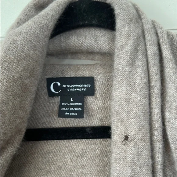 Bloomingdale's Brown and Black Cardigan with Shawl Collar - Picture 5 of 5